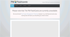 Desktop Screenshot of project-management-flash-cards.com